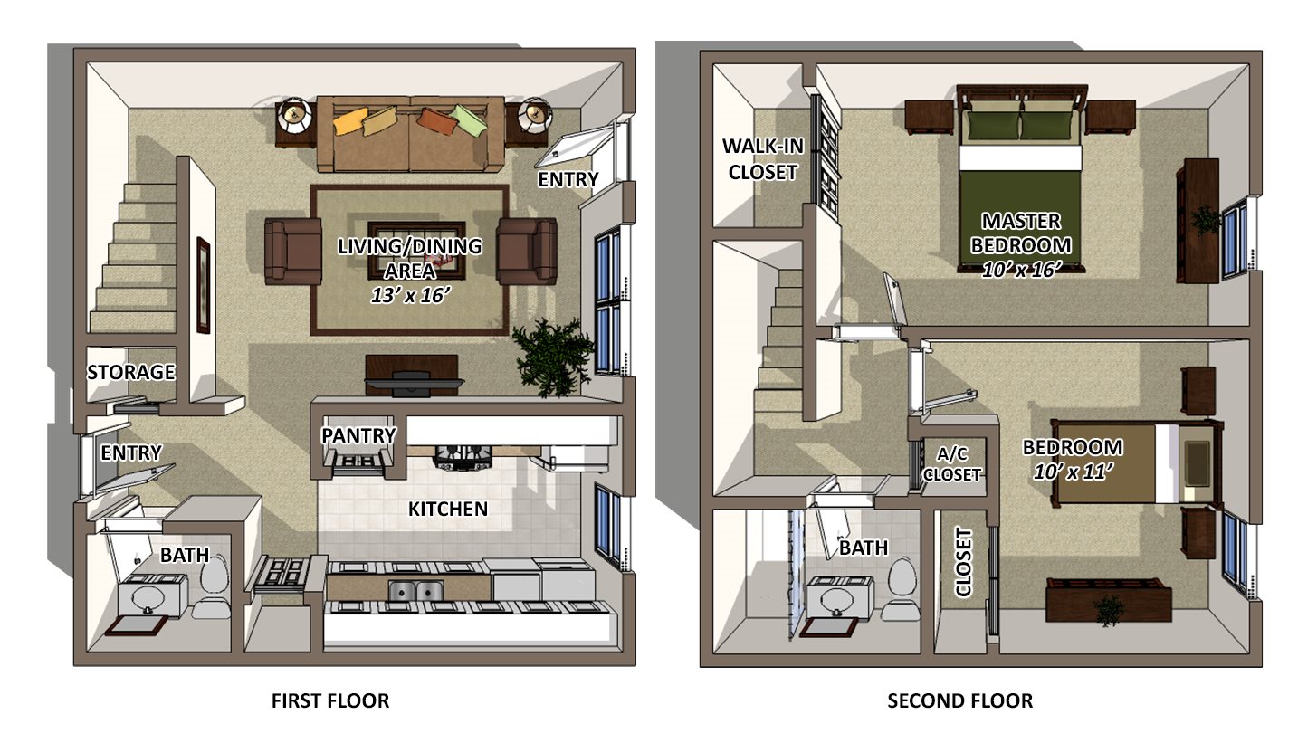 Uptown - Townhome Floor Plan 5